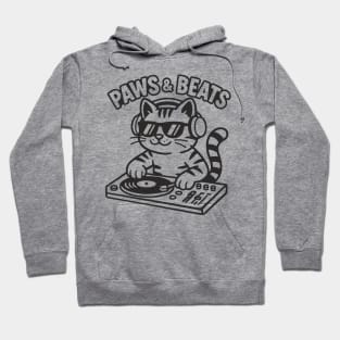 Dj Cat outline Hoodie